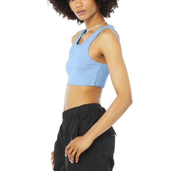 Ribbed vibe tank blue skies NWOT - Picture 3 of 4